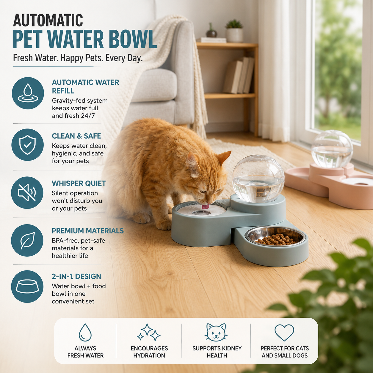 Automatic Pet Water Bowl